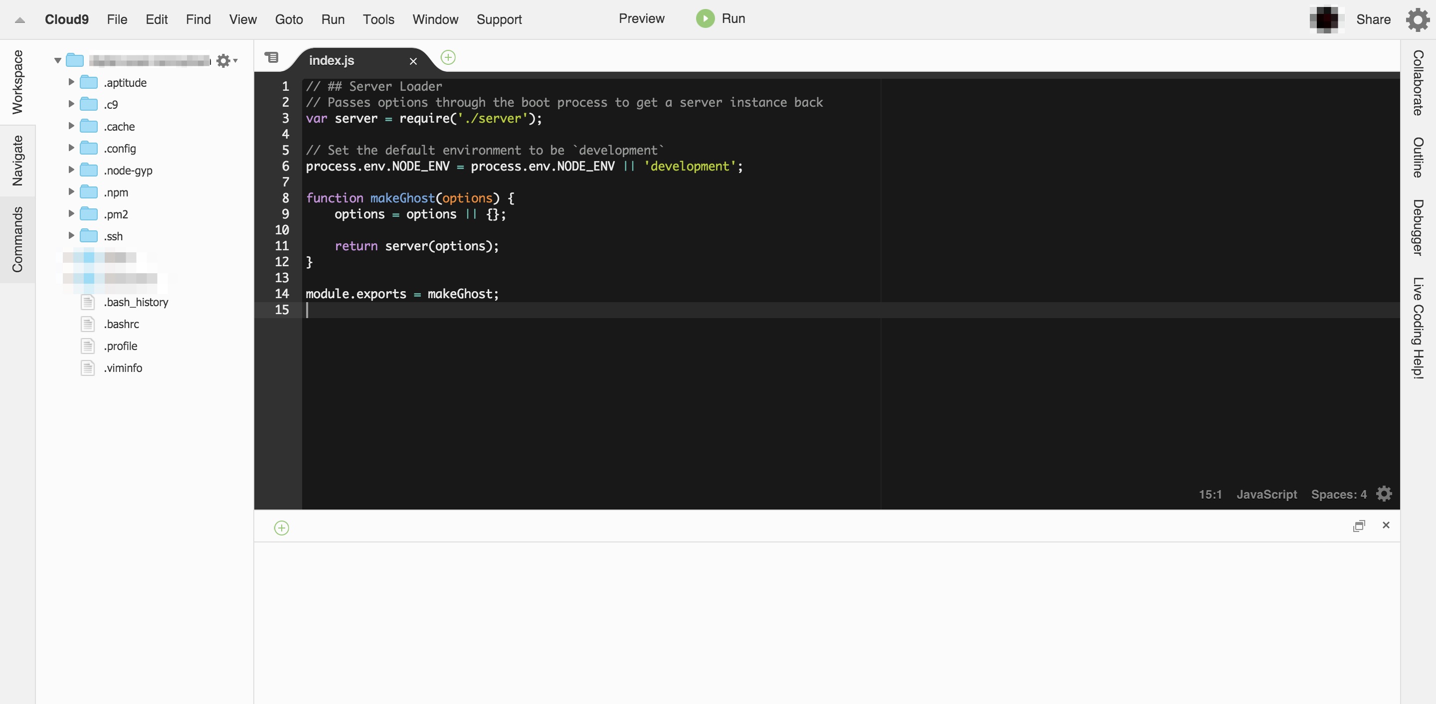 C9 SSH Workspace